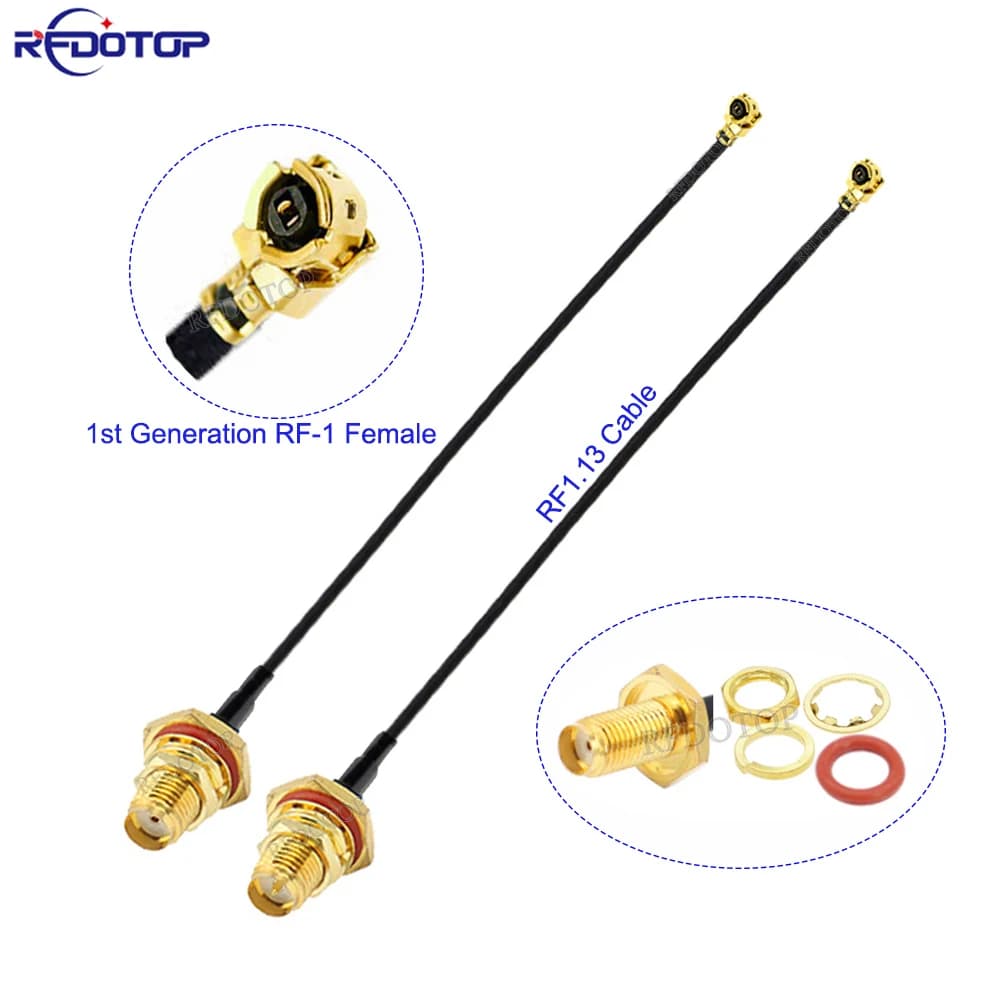 10Pcs/Lot RF1.13 Cable U.FI IPX-1 Female to Waterproof SMA Female 3g 4g WIFI Antenna RF Coaxial Cable Pigtail Extension Jumper