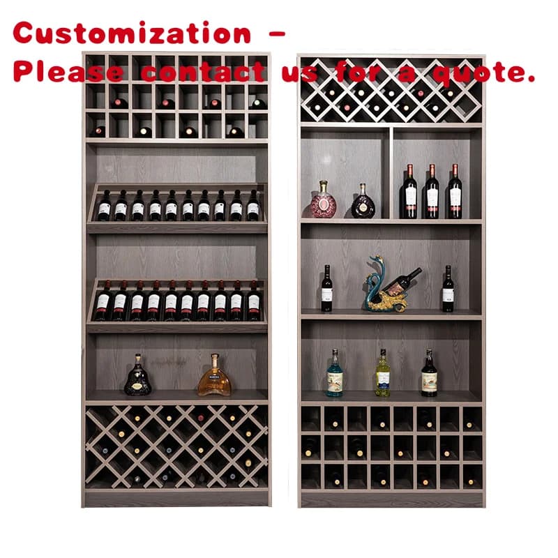 personalizzato. Armadietto per vino di alta qualità Armadietto per vino con struttura in alluminio e vetro Set per sala da pranzo Armadietto per vino per uso specifico