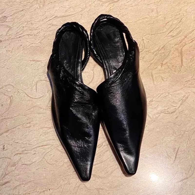 Women's New Bottom Flat Baotou Half Slippers High Heel Shoes Mueller with Big Heel