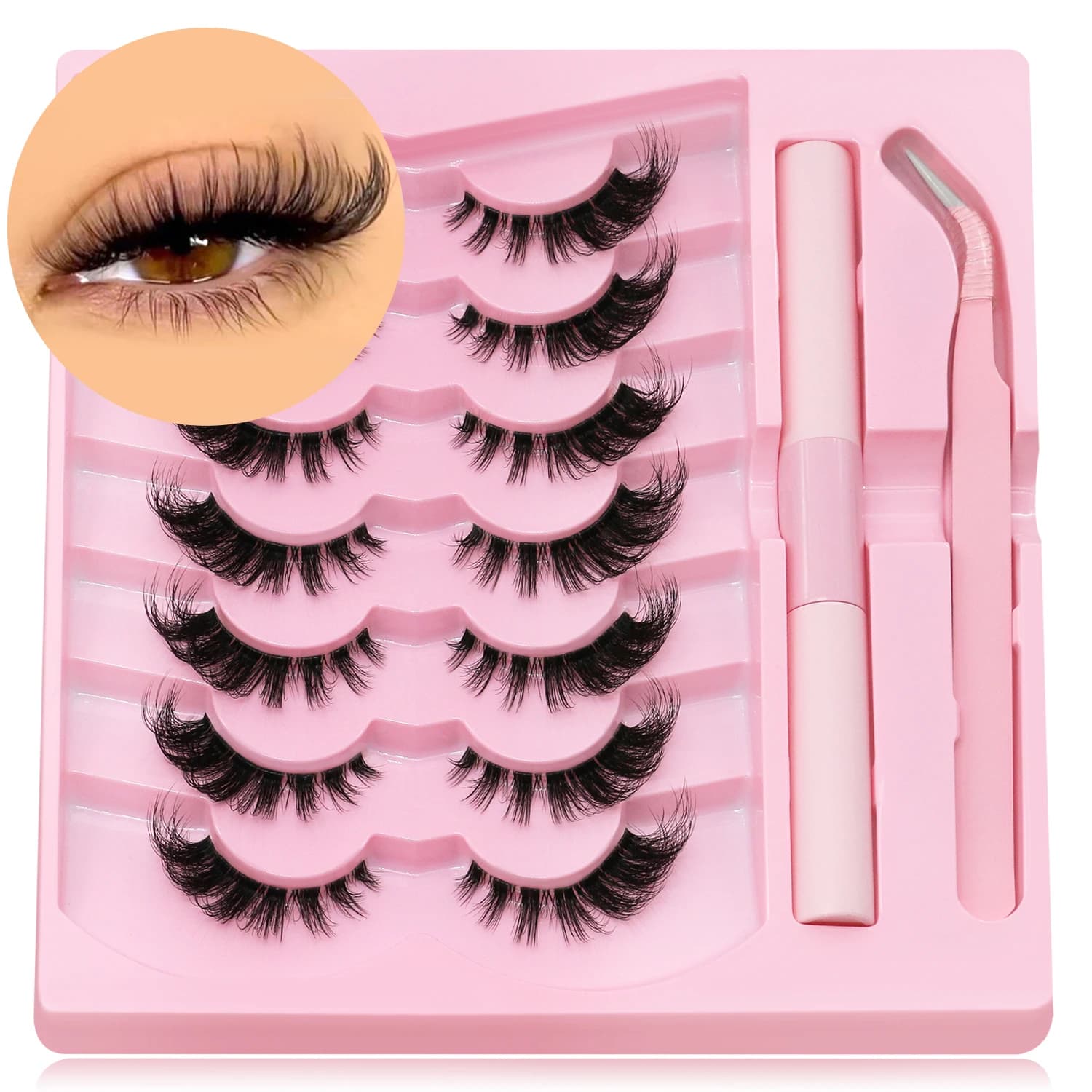 Cat Eye Eyelash Extension Kit With Ligating And Seal And Eyelashing Makeup