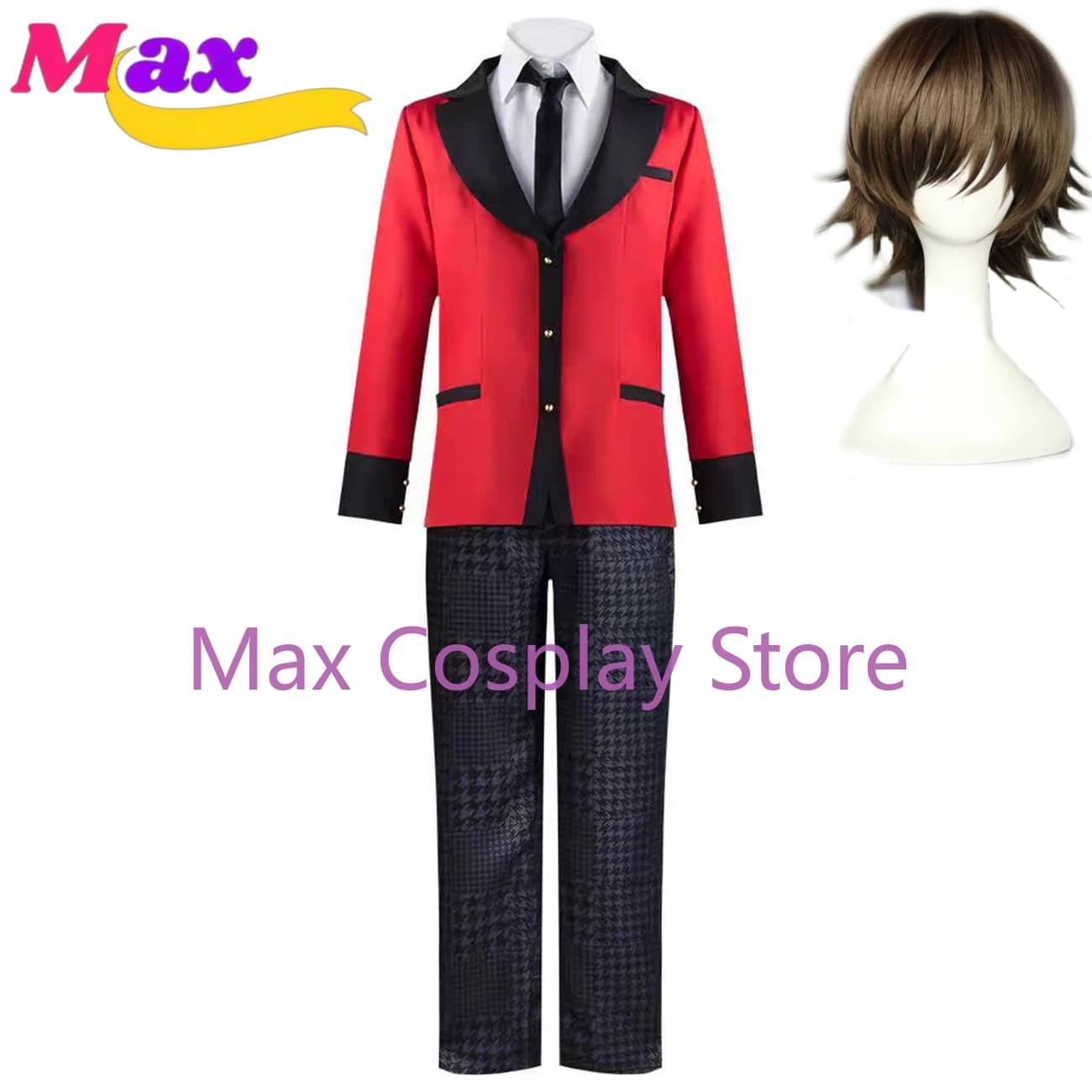 Costume Cosplay Anime Max Ryota Suzui, Uniforme Scolastica Completa Unisex per Feste