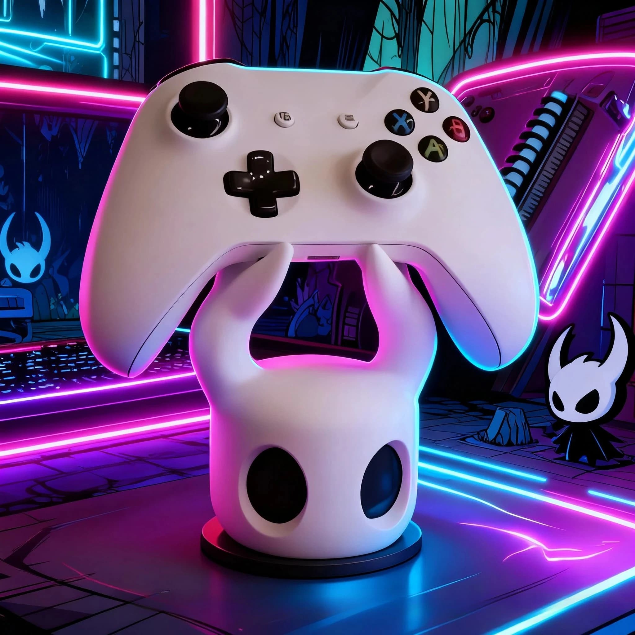 NUOVO! Supporto universale per controller di gioco compatibile con PS4/PS5/Switch, tema Hollow Knight, accessorio da gioco per esposizione su desktop.