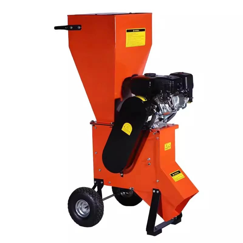 Cippatrice a benzina per impieghi gravosi, adatta per la triturazione e il taglio del legno, produzione di cippato da giardino. (Personalizzato)