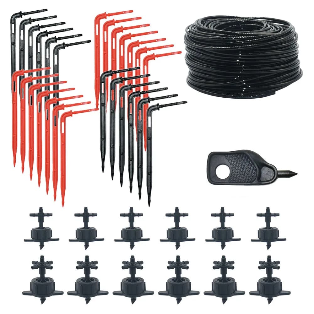 2L 4L 8L Micro Flow Dripper serra freccia curva in vaso irrigazione a goccia Set 1/2/4-Way Kit di irrigazione a goccia vaso irrigazione da giardino