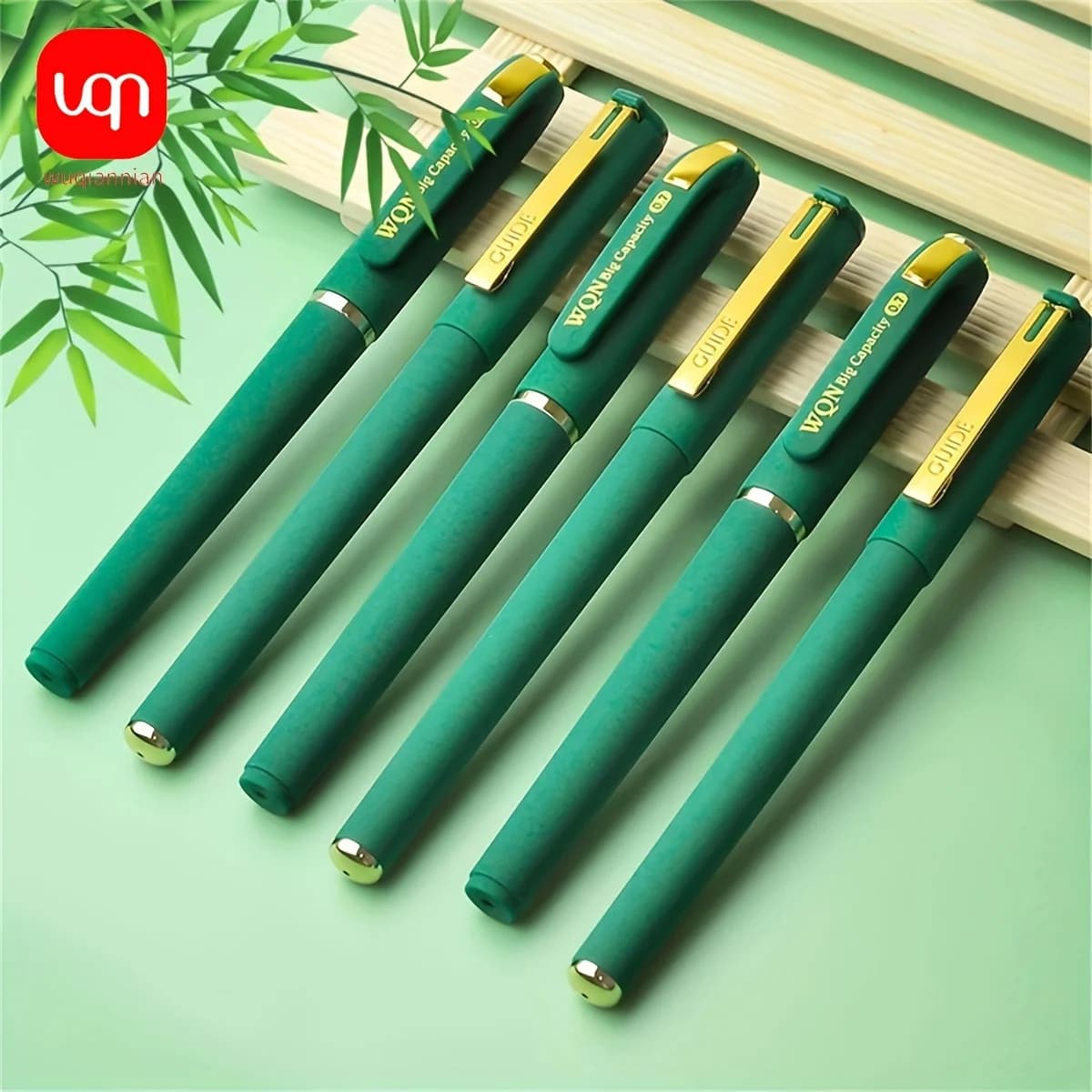 Penna gel inchiostro verde 3 pezzi, 1,0 mm, per scrivere, ricarica di grande capacità, forniture per ufficio, cancelleria per il ritorno a Sochool