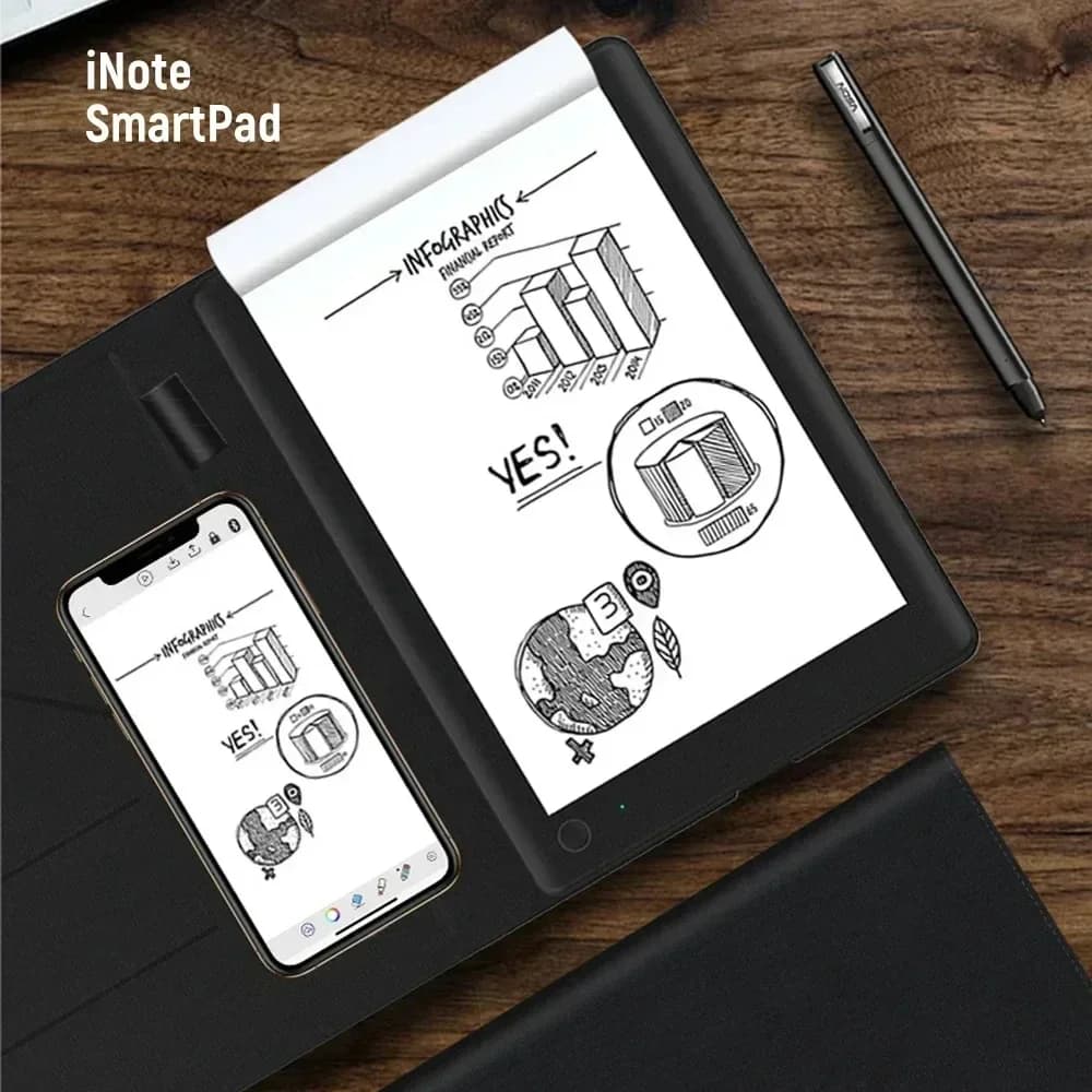 VSON Smart Notebook Blocco note per scrittura digitale Bluetooth per disegno, pittura e gioco, tavolo da scrittura, pittura, tablet, blocco note