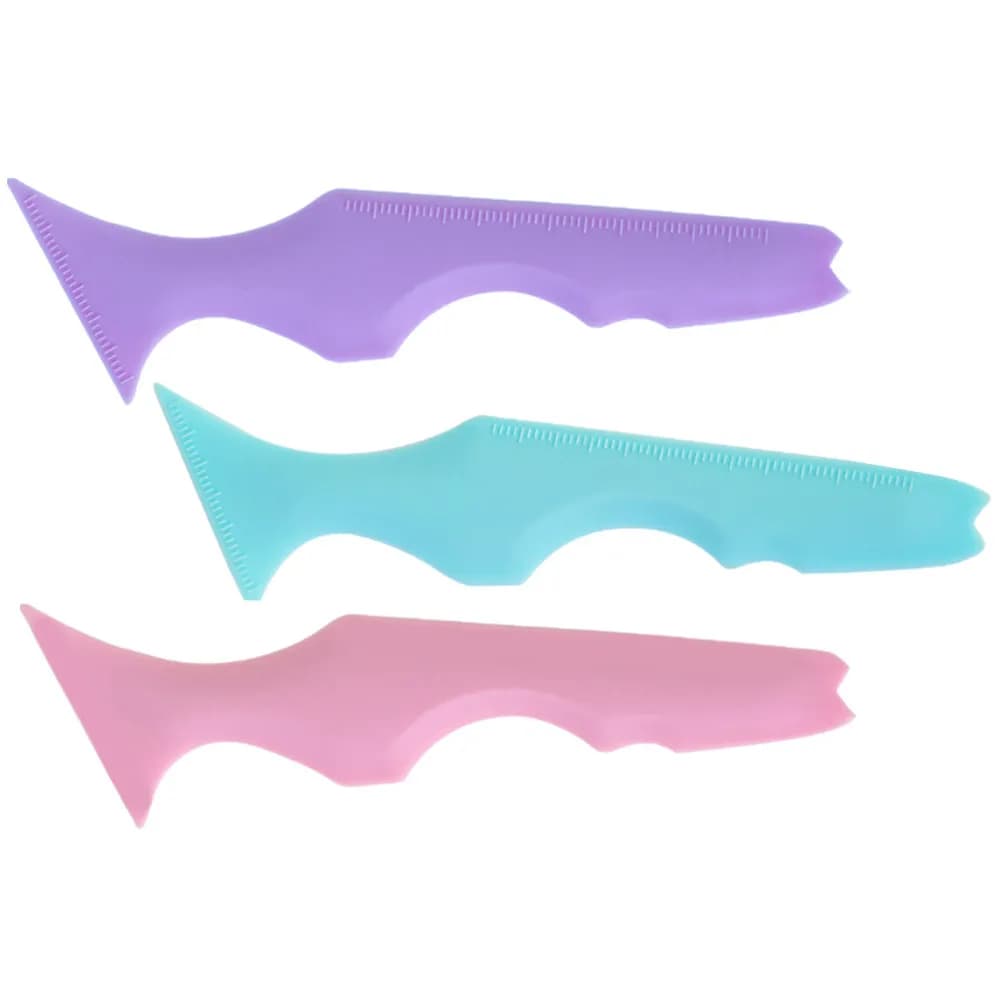 Set di 3 Stampi in Silicone per Trucco, Design Ergonomico, Applicatore per Eyeliner, Mascara e Rossetto per una Bellezza Rapida e Impeccabile