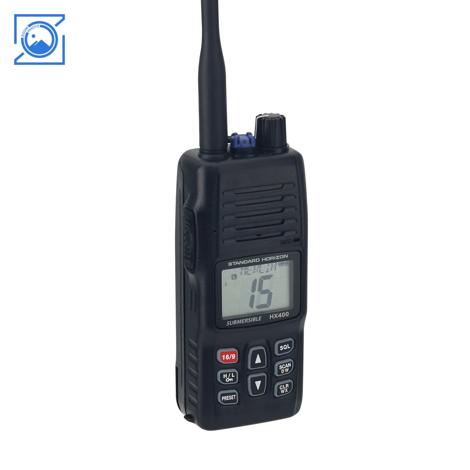 Ricetrasmettitore walkie-talkie impermeabile portatile per radio marina VHF sommergibile da 5 W HX400IS con microfono con cancellazione del rumore