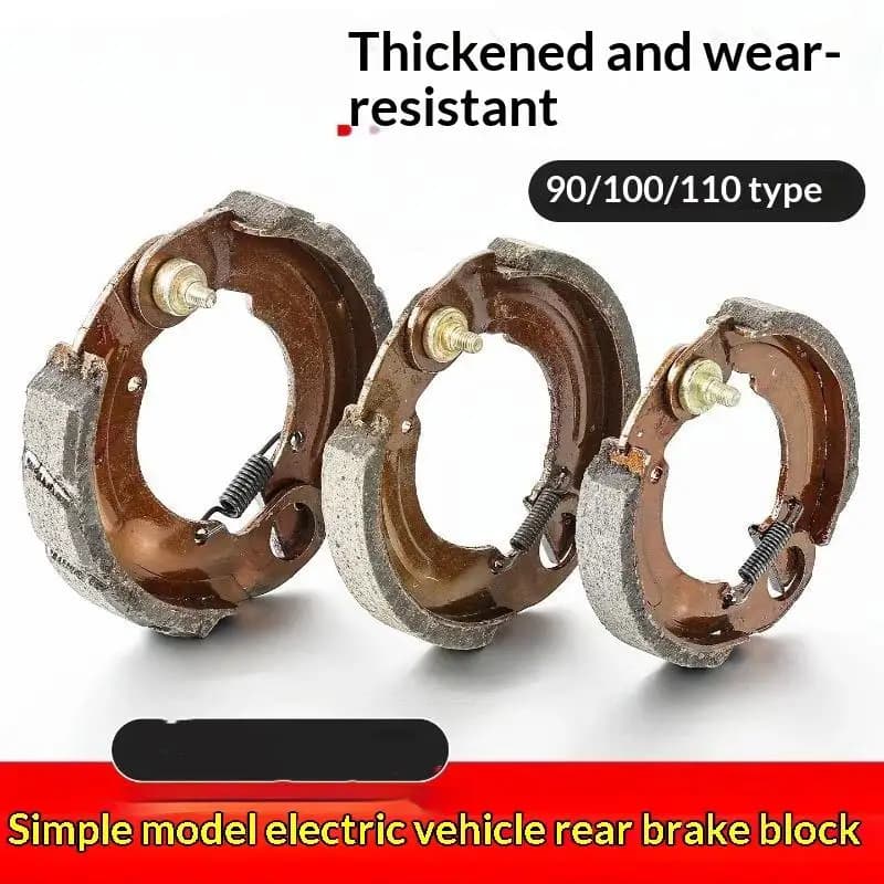 Shock Absorption Motorcycle Disc Brake Pads 90 100 110 Type Fit E-bike Scooter Drum Brake Block Replacement Parts