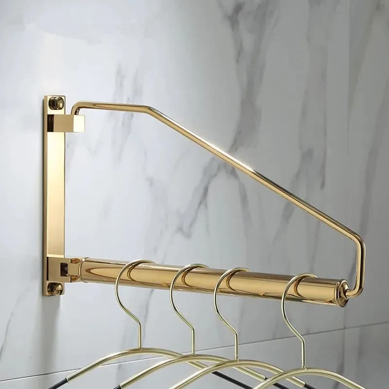 Wall coat hanger in Golden Brass, Stendibiancheria and Organizer for Clothes