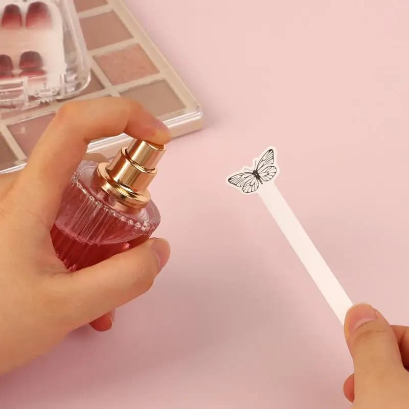 100Pcs Creative Butterfly Shape Testing Aromatherapy Fragrance Perfume Essential Oils Test Tester Paper Strips...~