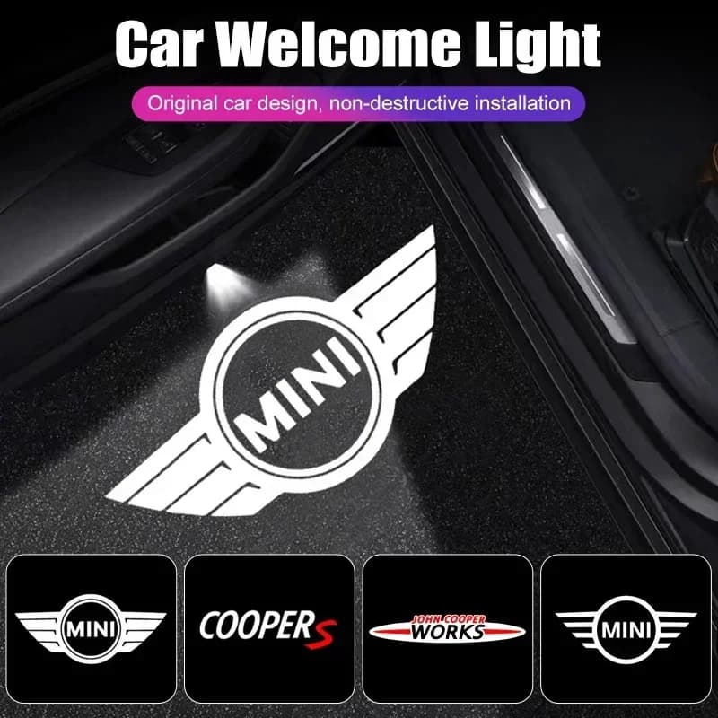 Proiettore Laser LED Mini Logo Luce di Benvenuto Accessori Auto per Cooper Works F54 F55 F56 R55 R56 R57 R59 R52 Illuminazione Auto