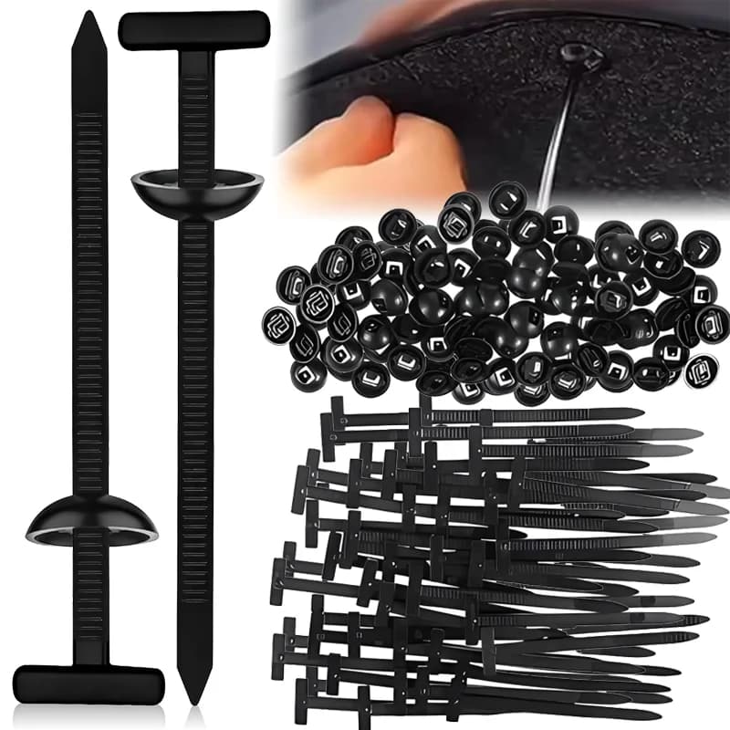 Universal Nylon Cable Tie Buckle Self-locking Cord Wire Management Straps Fastener Fixing Cable Ties for Car Fender Trunk Repair