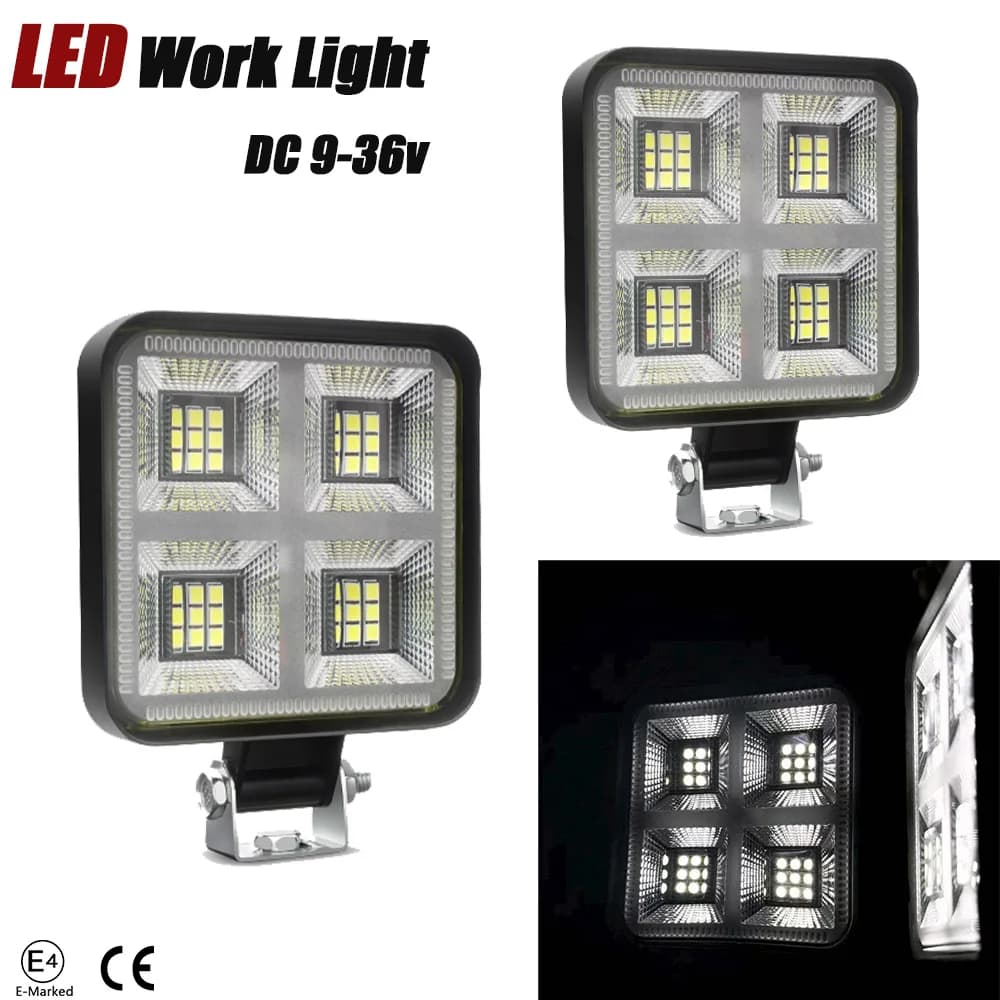 36LED Floodlight Front Spoiler 108W DC9-36V Leds Work Light For Tractor Auto Car Vehicle 4x4 Off Road Barra Work HeadLight