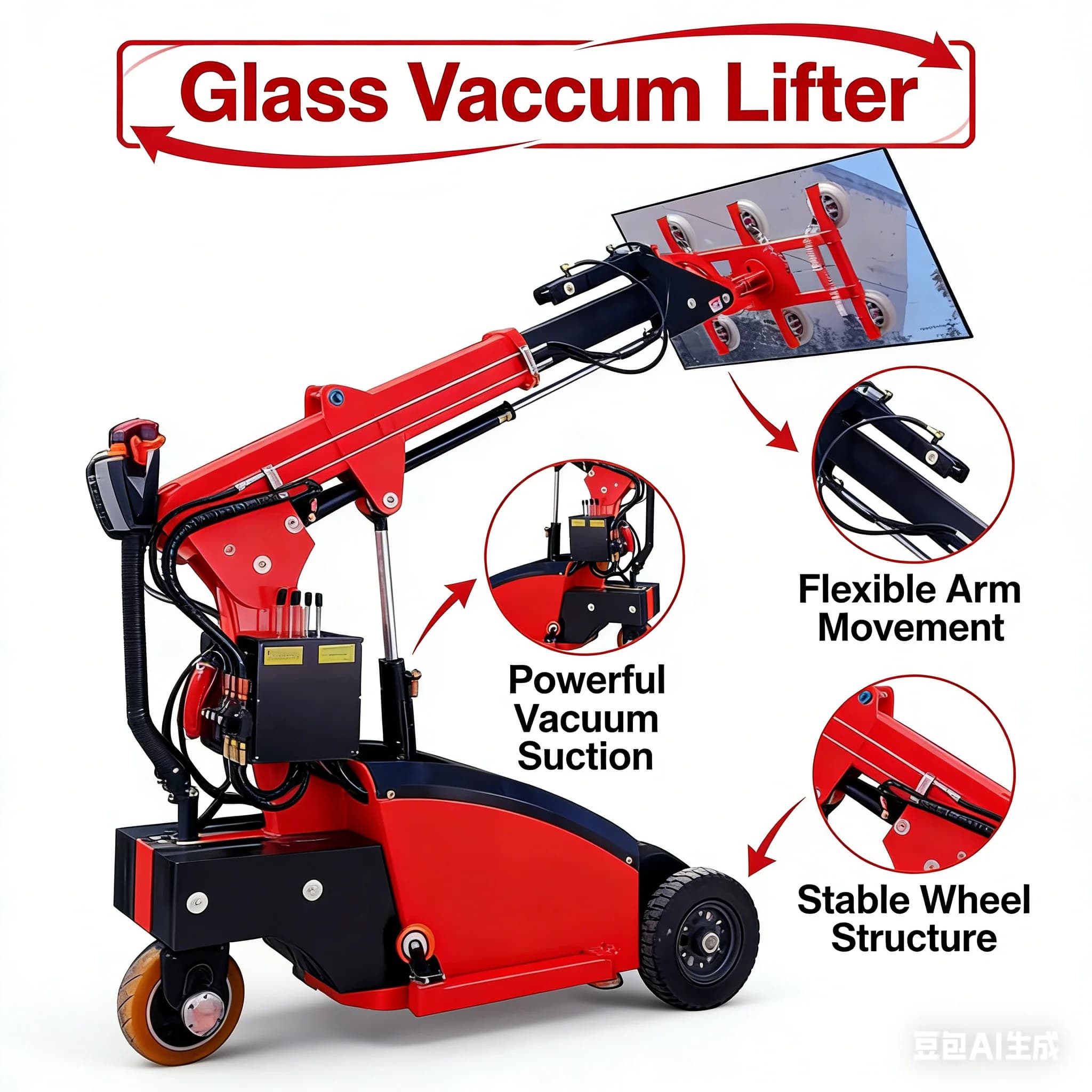 Customized High Quality Glass Robot With Vacuum Suction Cup Glass Vacuum Lift