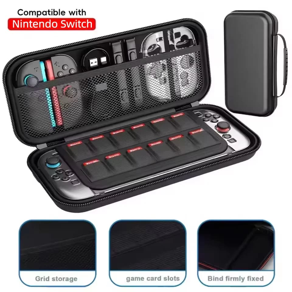 Custodia da Trasporto Portatile per Nintendo Switch 2, Borsa Rigida da Viaggio Impermeabile con Spazio di Archiviazione per Accessori NS Switch 2