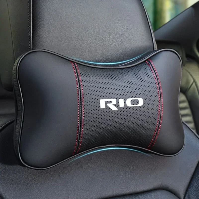 1 pz seggiolino auto poggiatesta auto logo cuscino per il collo per Kia Rio Picanto Ceed Forte Optima K2 K5 K9 K7 K3 accessori organizzatore interno
