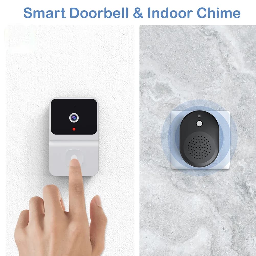 Campanello senza fili APP telecomando Wifi Smart Outdoor campanello telecamera visione notturna HD Video campanello di sicurezza Home Monitor
