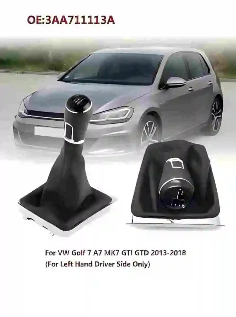 Parti di ricambio per leva del cambio auto a 5/6 velocità, copertura antipolvere per leva del cambio per VW Golf 7 A7 MK7 GTI GTD 2013-2018