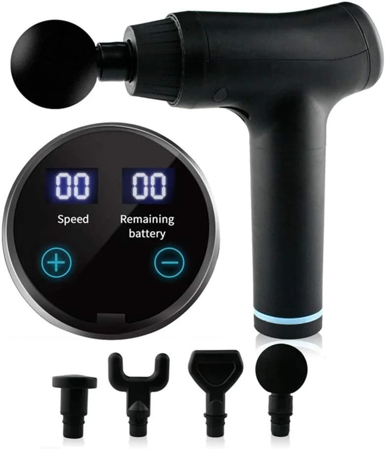 Deep Muscle Vibration Massage Gun, Rechargeable Wireless Portable Electric Massager