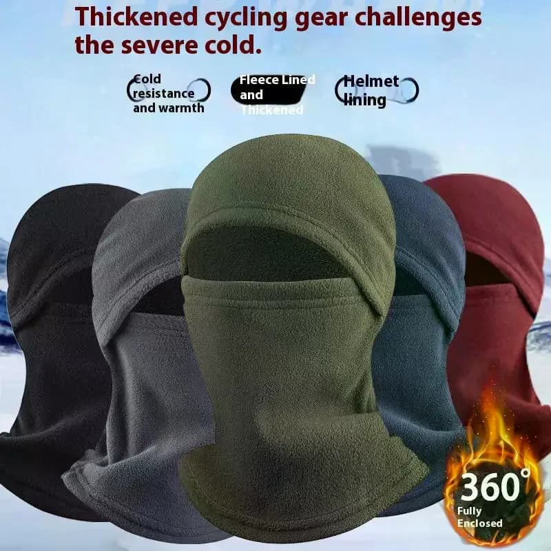 1 paio maschera da ciclismo invernale passamontagna termico antivento maschera da sci uomo donna caldo pile polare sport all'aria aperta maschera per moto