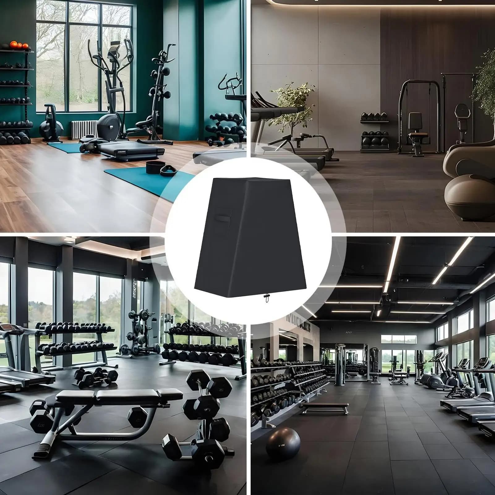 Dumbbell Rack Dust Cover 58x38x66cm Waterproof Heavy Duty Protector Oxford Cloth Weight Rack Dust Cover For A-Frame Workout
