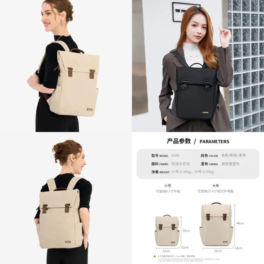 diNew Style daZaino by manufacturer SHOULDCAT, simple backpack for commuters, new woman backpack, large capacity laptop bag