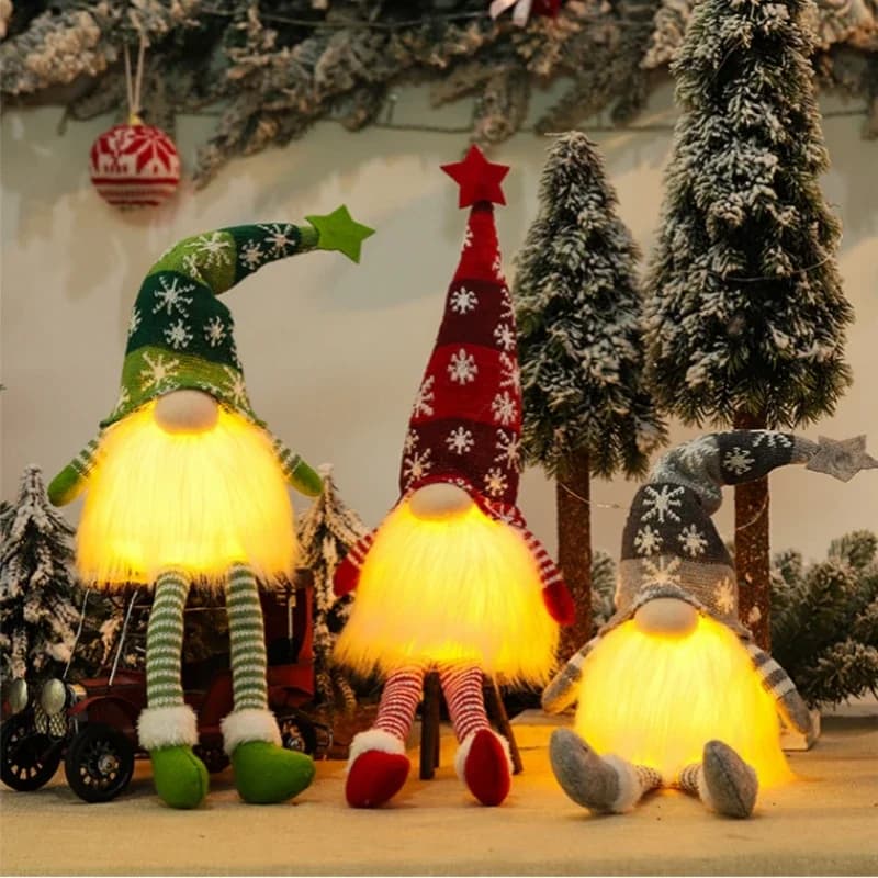 Christmas Gnome Faceless Doll Night Light Merry Christmas Decorations For Home Christmas Ornament Christmas Gift New Year Navidad