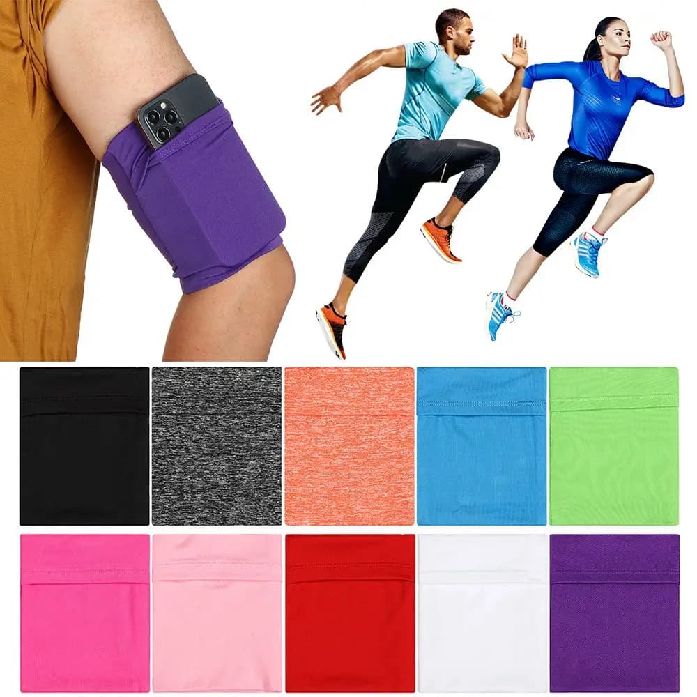 Custodia per fascia da braccio per telefono da donna per uomo Accessori sportivi Custodia per telefono Borsa da braccio per telefono cellulare Fascia da braccio per polso Borse da corsa