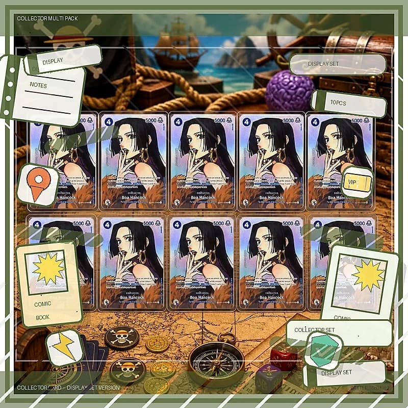 Boa Hancock OP01-078 en DIY OPCG Collection Cards Self Made Single Card Classic Game Anime Card Gift Toy 5PCS 10PCS Set