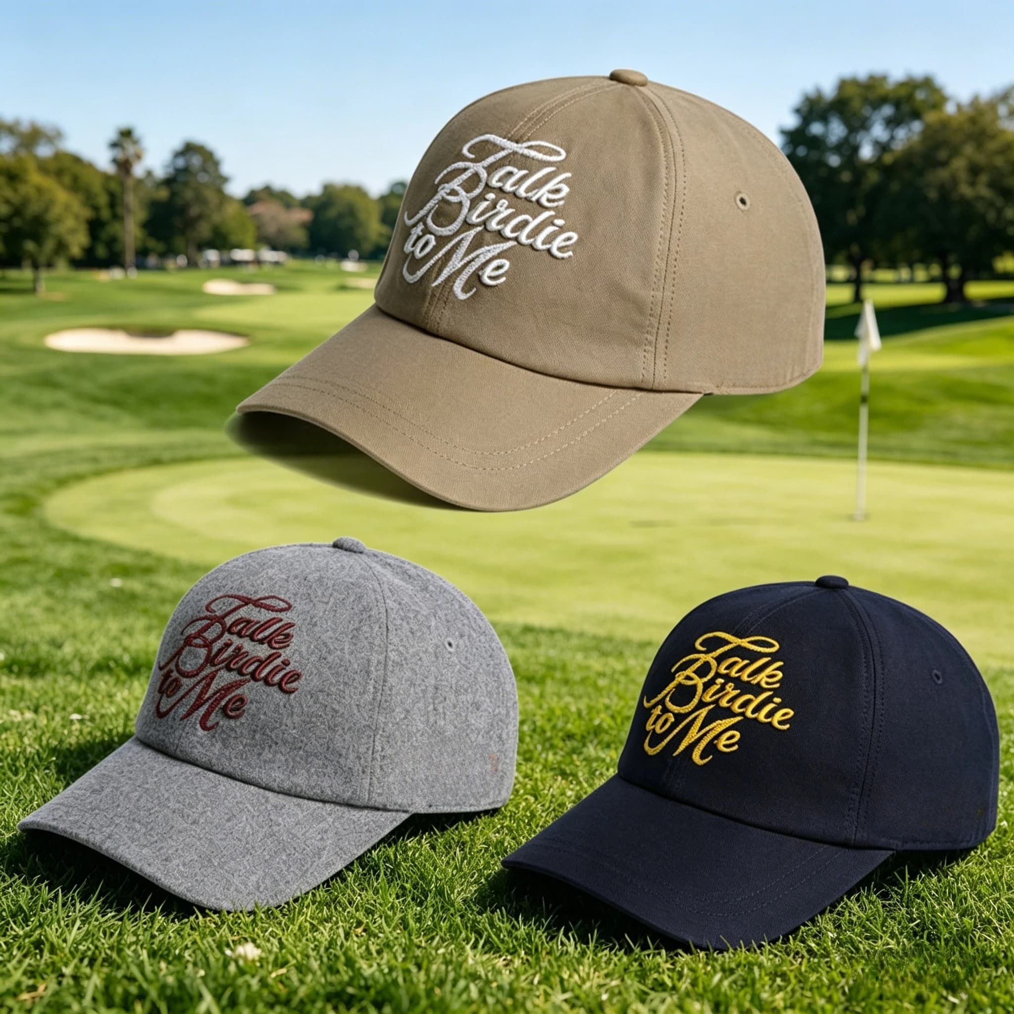 Nuovo Cappellino da Baseball Ricamato con Slogan da Campo da Golf 2026 per Uomo Donna, Cappello da Sole Sportivo Casual Regolabile con Fibbia in Metallo