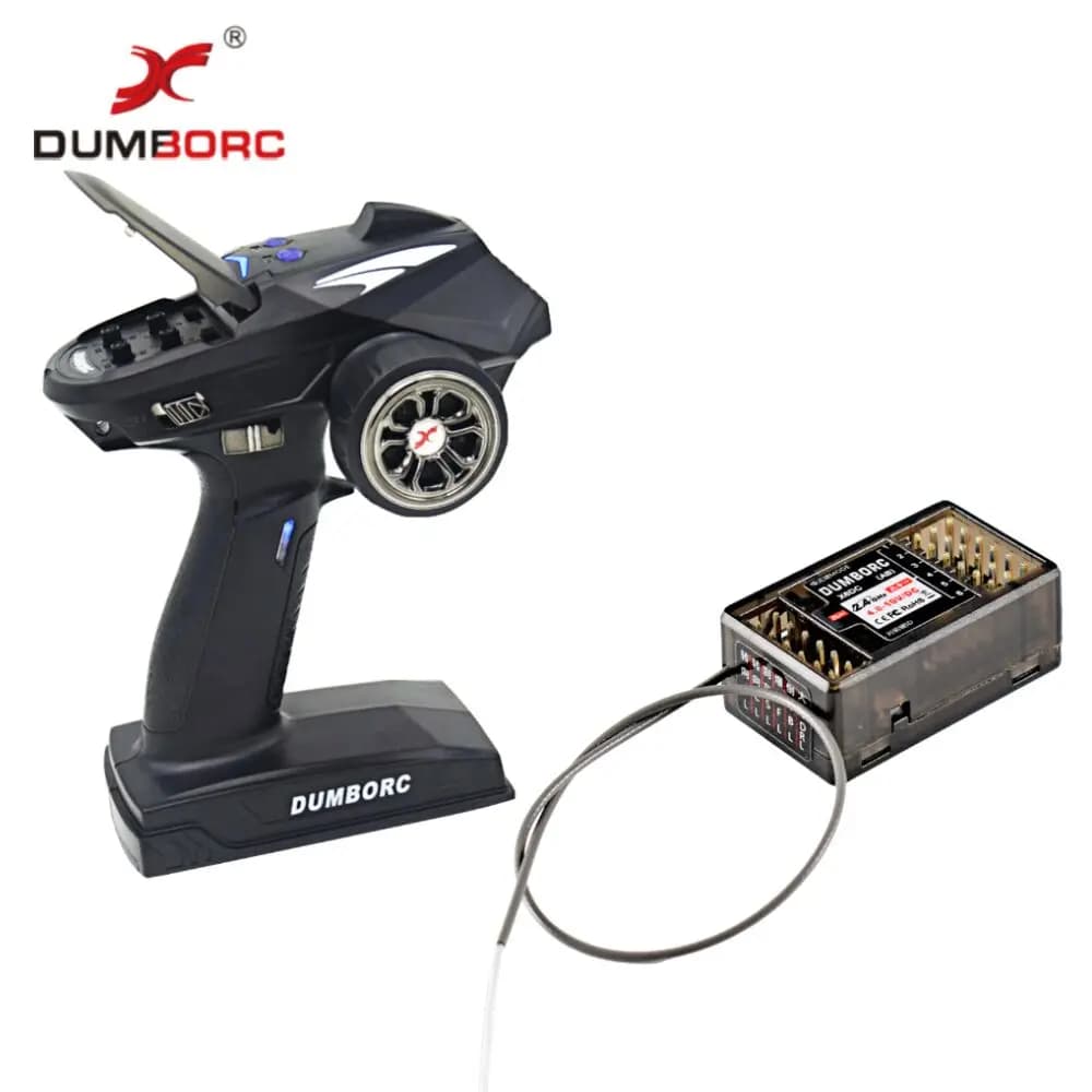 Trasmettitore controller radio RC DUMBORC X6P 6CH 2.4G con ricevitore X6DC per supporto serbatoio barca auto RC fai da te