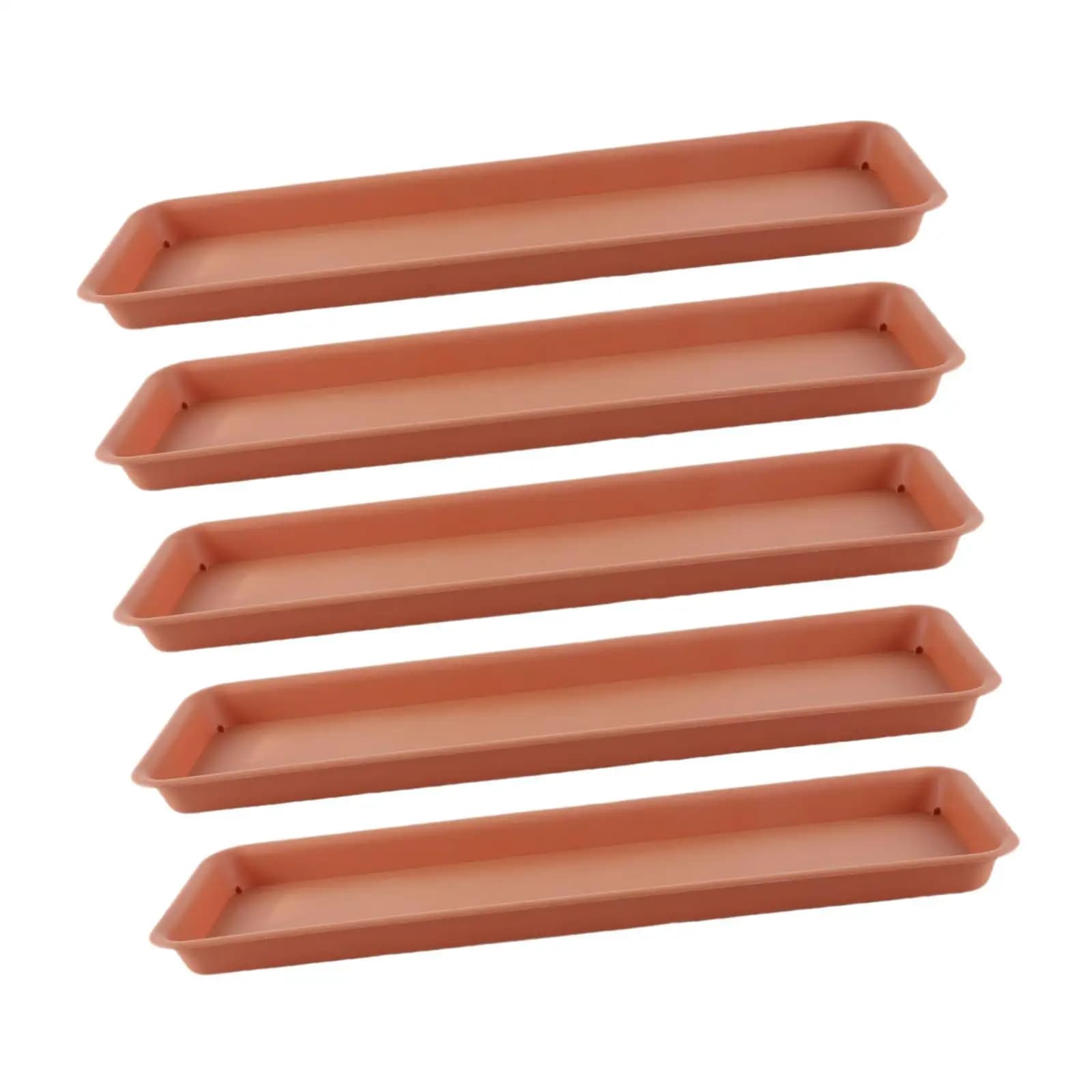 High Flower Pot for the Terrace Rectangular Planter Saucer PP Plastic Durable Drip Tray for Indoor Plant Pots Kitchen