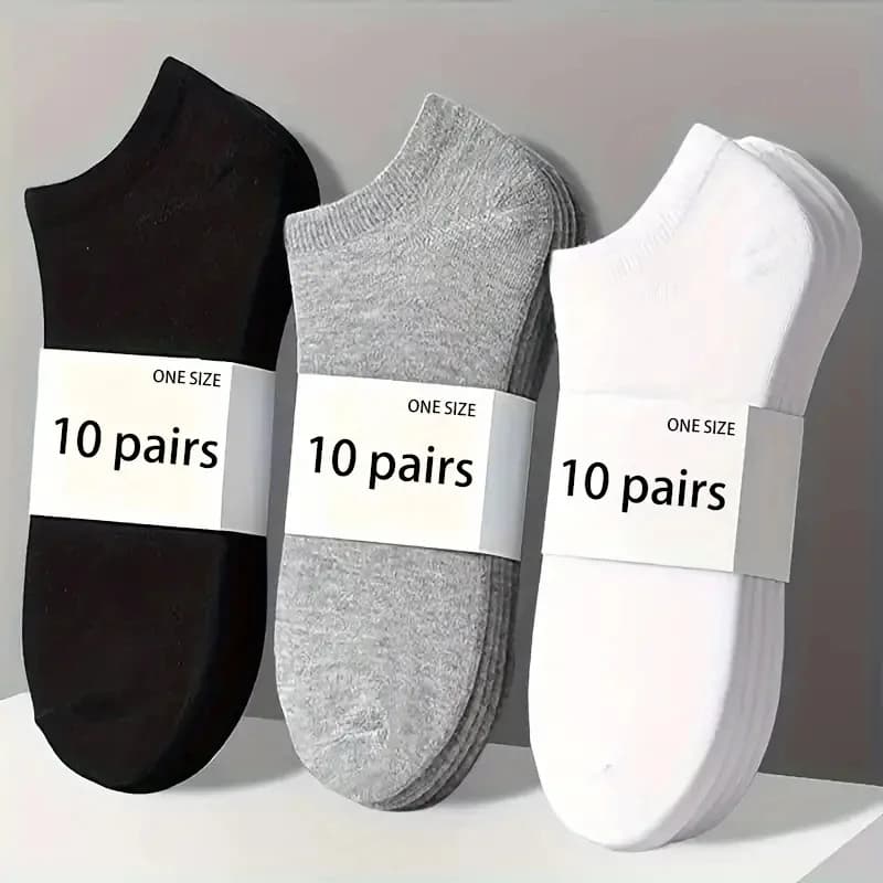 Pack of 5/10 unisex socks Comfort-Fit for all, breathable and light: ideal for sport and everyday use