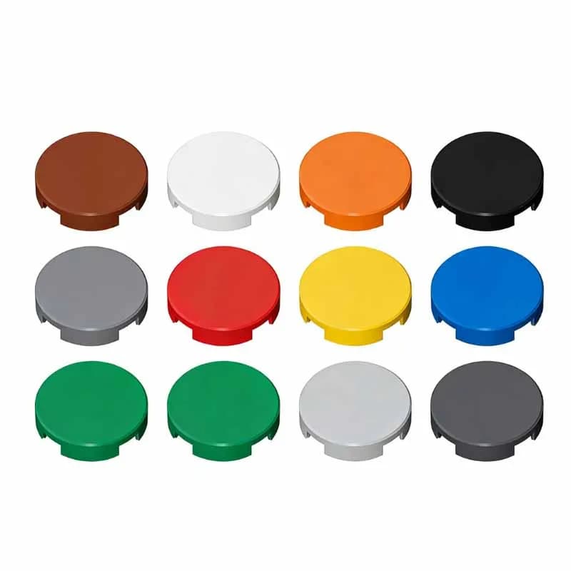 55pcs MOC compatible 14769 creative building blocks 4150 2X2 glossy round plates DIY children's toys gifts