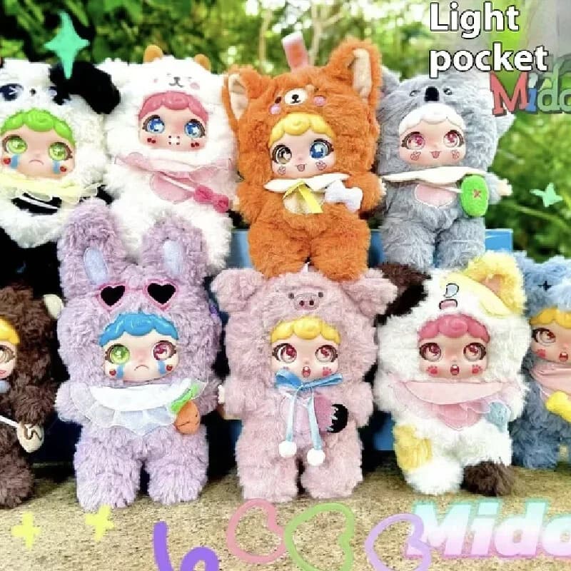 Midoo 2a generazione Cute Baby Street Series Vinile Peluche Anime Figure Scatola cieca Natale Borsa carina Ciondolo Bambole in vinile Giocattoli per bambini