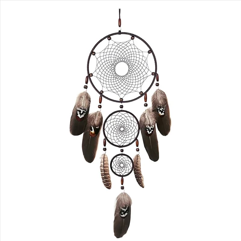 A20F-Dreamcatcher Dream Catchers Catcher Black Wall Art Dream Catcher Large Macrame Wall Hanging Window Decor Hand Decor