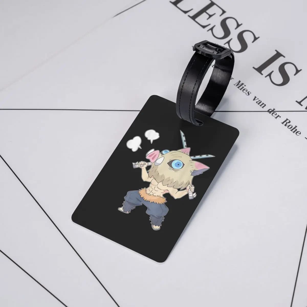 Etichette per Bagagli Slayer Demon Anime, Accessori per Valigie, Targhette per Bagagli da Viaggio, Porta Etichette con Nome e Indirizzo