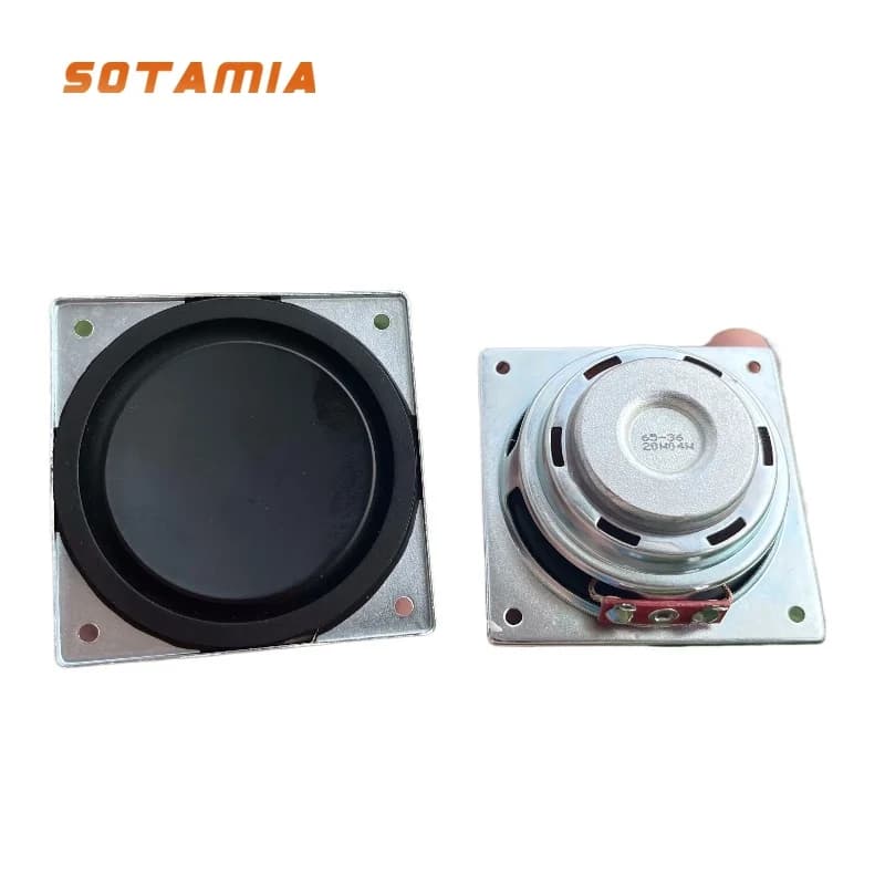 SOTAMIA 2PCS Subwoofer da 2,5 pollici 6 Ohm 15 Watt Disco in alluminio Al neodimio Magnetico a corsa lunga Altoparlante Bluetooth Altoparlante audio