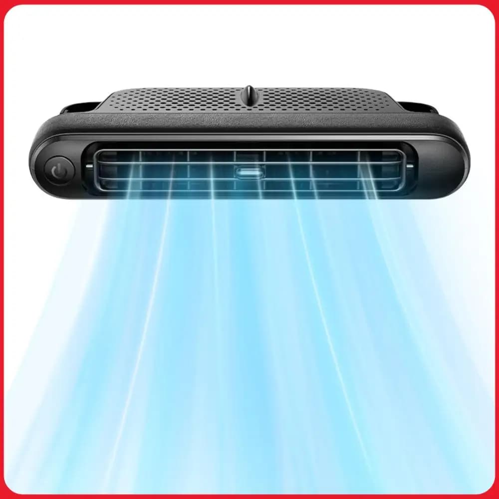 2 Ventole Portatili per Sedile Auto, Ventilatore Elettrico per Poggiatesta Auto, Ventola di Raffreddamento per Sedile Posteriore Auto per SUV, Camper, Camion, Berlina