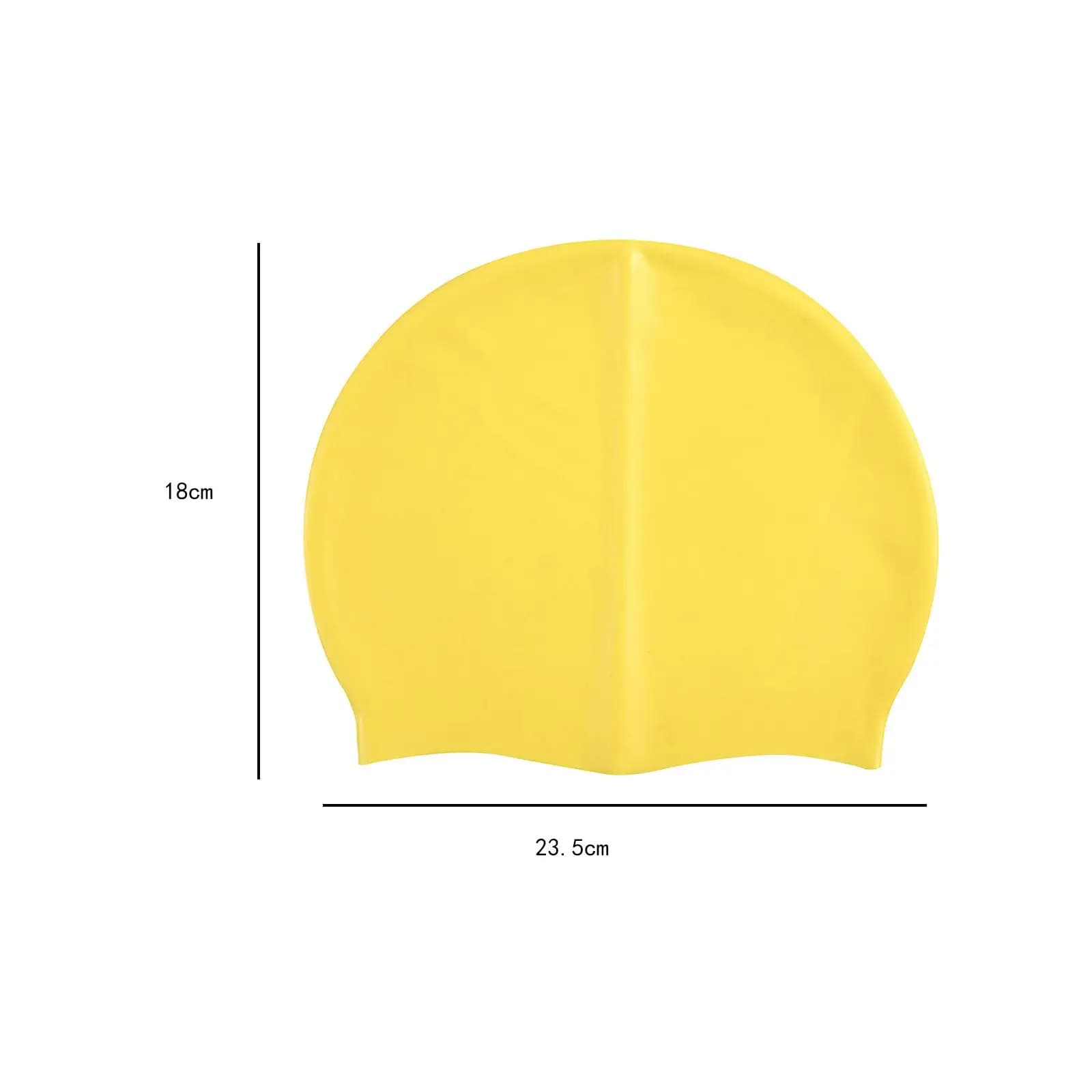 Swimming Cap Silicone Swim Cap Swimming Pool Cap High Elastic Headgear Keep Hair Dry for Canoeing Sailing Water Sports