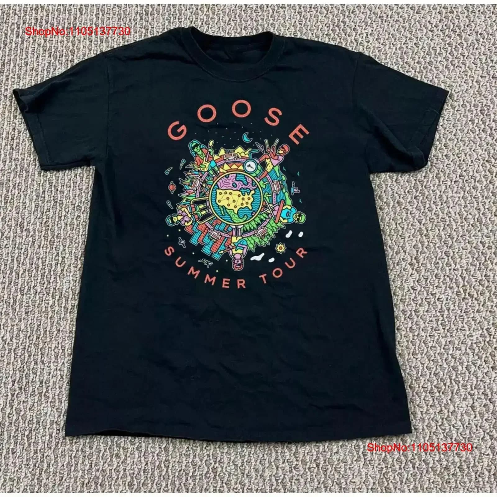 Goose Summer Tour 2024 Band For Fan Tutte le taglie dalla S alla 5XL T-shirt vintage Abiti firmati lavati Unisex Allungato Elegante Casual