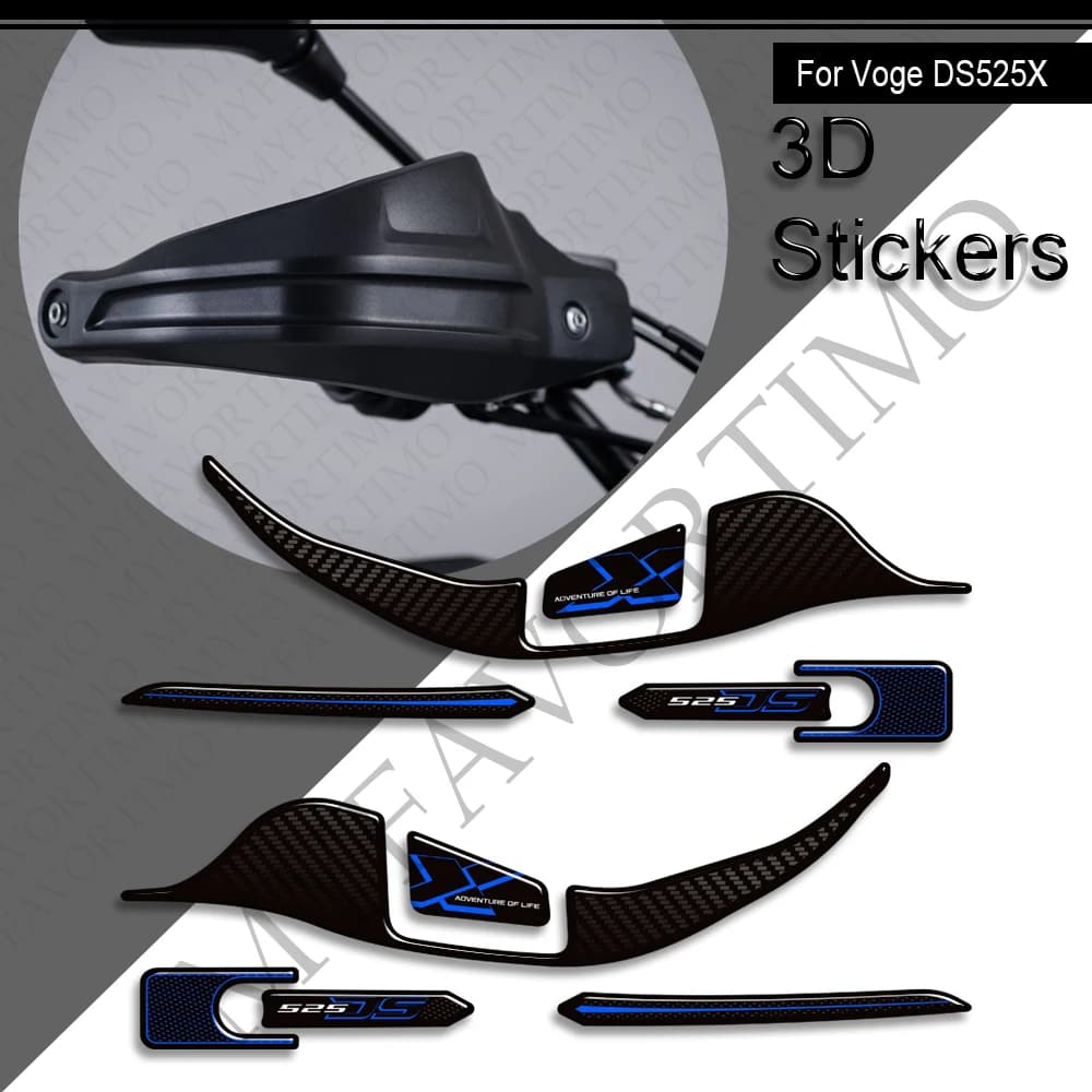 For VOGE 525 DSX DS525X DS525 X DS 525X Adventure Tank Pad Gas Fuel Oil Protector Stickers Decals Fairing Fender Handguard