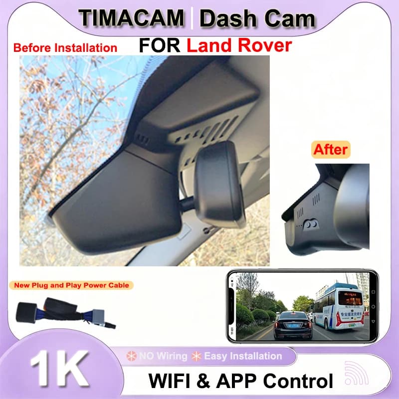TIMACAM HD 1080P Wifi Plug and Play Video Recorder Dash Cam for Land Rover Discovery Sport 2015 2016 2017 2018 2019 2020 2021