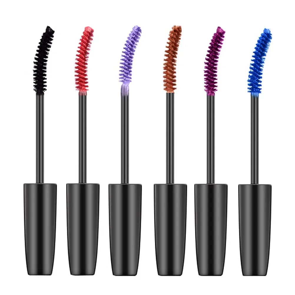 6 pezzi di mascara colorato arcobaleno, impermeabile, a lunga tenuta, volumizzante, allungante e incurvante per donne, a prova di sbavature.