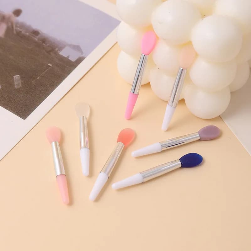 10 pz 4.5 cm portatile mini pennello per labbra in silicone morbido multifunzionale balsamo per labbra applicatore rossetto lucidalabbra pennelli per trucco