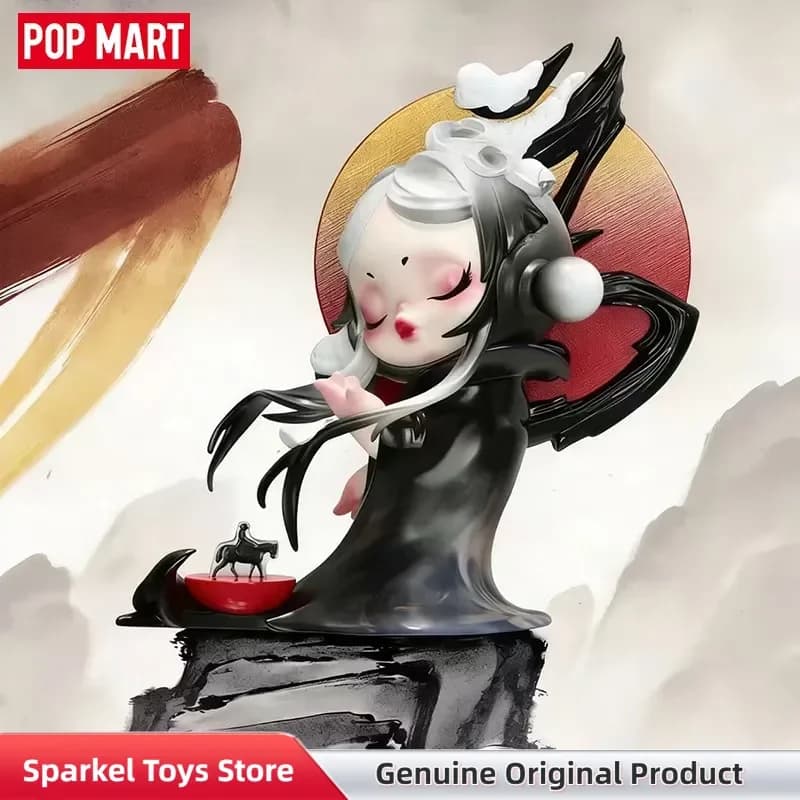 POPMART Originale Serie The Golden Gallop Blind Box Kawaii Skullpanda Dimoo Doll Anime Figure Mystery Box Ornamento Giocattoli Regali