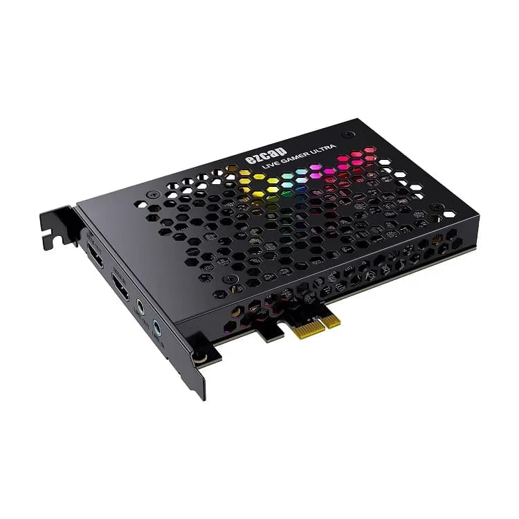 Ezcap334 Ultra 4K 60Hz 1080P 120Hz HDR PCIE per Scheda di Acquisizione Video per Gamer, Compatibile con Laptop e Android, Supporta OBS e Registrazione MP4