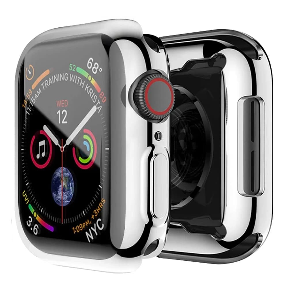 Custodia in TPU galvanizzato per Apple Watch con protezione schermo 40mm 44mm 41mm 45mm 46mm 42mm per iWatch Serie 11 10 9 8 7 6 5 SE