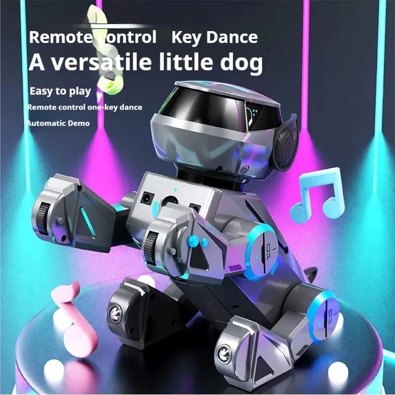 Cane Robot Intelligente AI ad Alta Tecnologia con Controllo Remoto, Controllabile Vocalmente e Programmabile tramite App, Giocattolo Elettrico Danzante e Acrobatico per Bambini